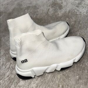 Kids White Sock Sneakers
